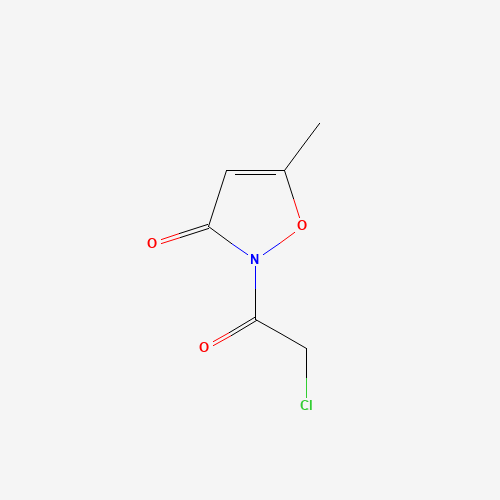 2-(chloroacetyl)-5-methylisoxazol-3(2H)-one (CAS: 38100-64-0) - Chemical Structure and Molecular Formula 