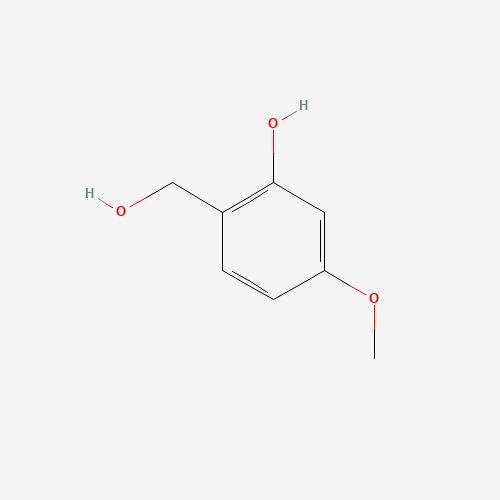 2-(hydroxymethyl)-5-methoxy-phenol (CAS: 59648-29-2) - Chemical Structure and Molecular Formula 