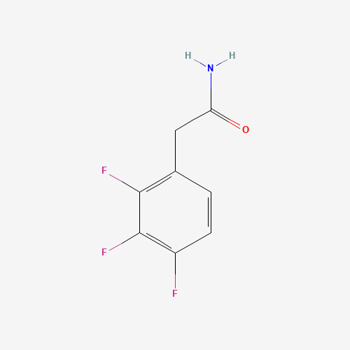 2,3,4-Trifluoro benzeneethanamide (CAS: 149488-98-2) - Chemical Structure and Molecular Formula 