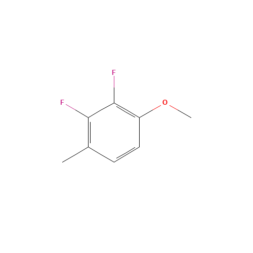 2,3-Difluoro-4-methylanisole (CAS: 261763-32-0) - Chemical Structure and Molecular Formula 