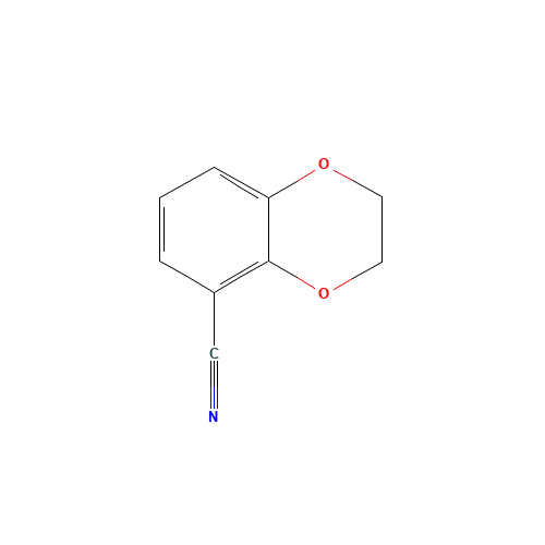 2,3-Dihydro-1,4-benzodioxine-5-carbonitrile (CAS: 148703-14-4) - Chemical Structure and Molecular Formula 