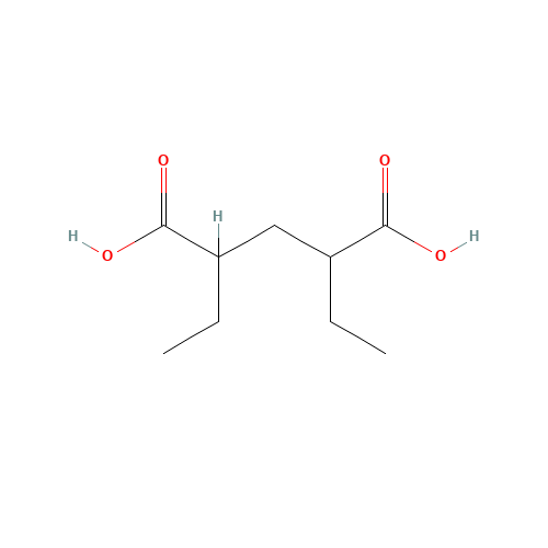 2,4-Diethylpentanedioic acid (CAS: 27899-21-4) - Chemical Structure and Molecular Formula 