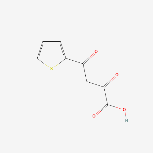 2,4-Dioxo-4-(2-thienyl)butanoic acid (CAS: 105356-57-8) - Chemical Structure and Molecular Formula 