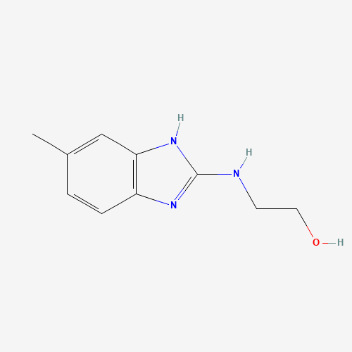 2-[(5-methyl-1H-benzimidazol-2-yl)amino]ethanol (CAS: 121477-75-6) - Chemical Structure and Molecular Formula 