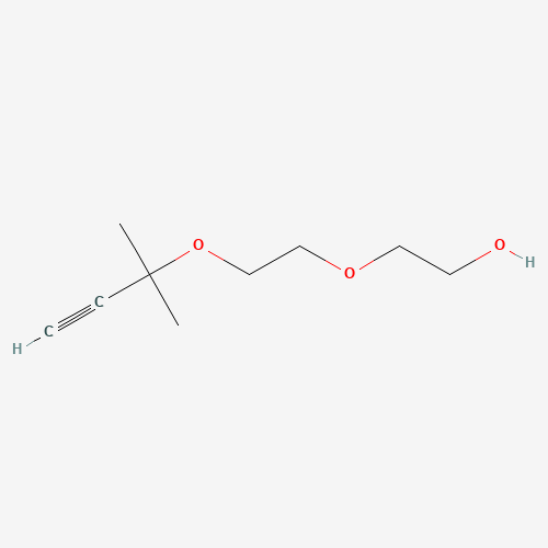 2-{2-[(2-Methyl-3-butyn-2-yl)oxy]ethoxy}ethanol (CAS: 29871-35-0) - Chemical Structure and Molecular Formula 