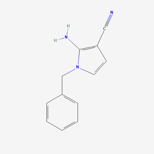 2-Amino-1-benzyl-1H-pyrrole-3-carbonitrile (CAS: 753478-33-0) - Chemical Structure and Molecular Formula 