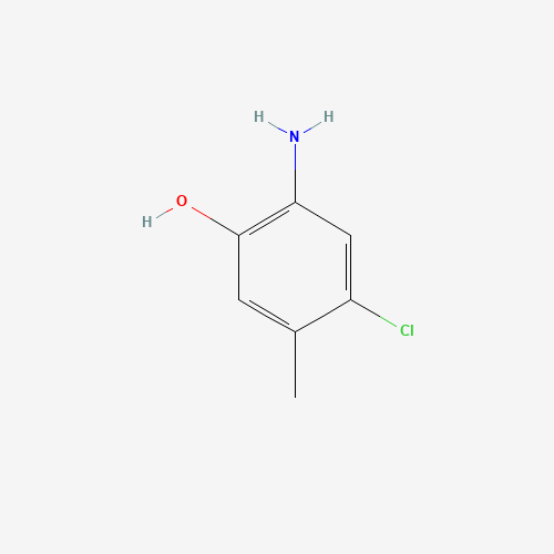 2-amino-4-chloro-5-methylphenol (CAS: 53524-27-9) - Chemical Structure and Molecular Formula 
