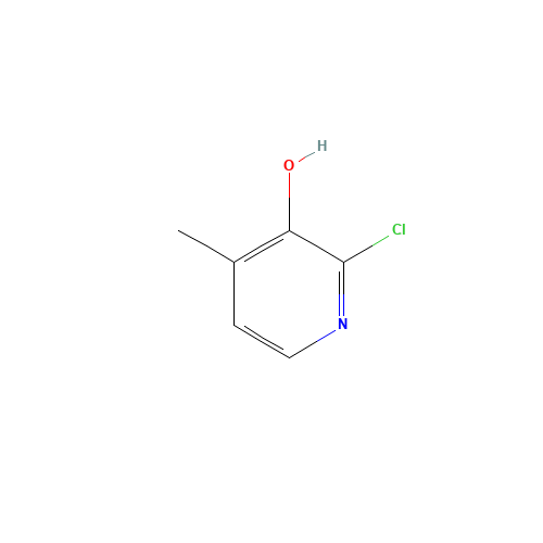2-Chloro-4-methylpyridin-3-ol (CAS: 884494-70-6) - Chemical Structure and Molecular Formula 