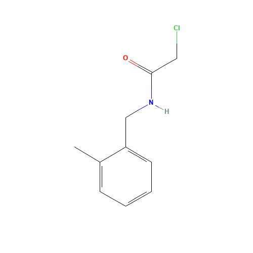 2-chloro-N-(2-methylbenzyl)acetamide (CAS: 78710-36-8) - Chemical Structure and Molecular Formula 