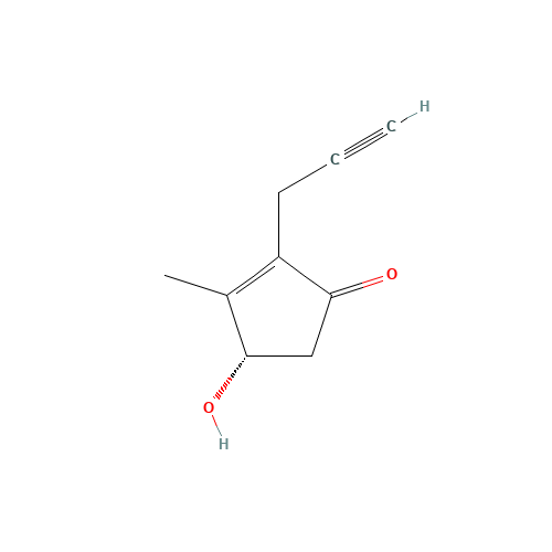 2-Cyclopenten-1-one, 4-hydroxy-3-methyl-2-(2-propynyl)-, (4S)- (CAS: 77087-34-4) - Related Chemical Product