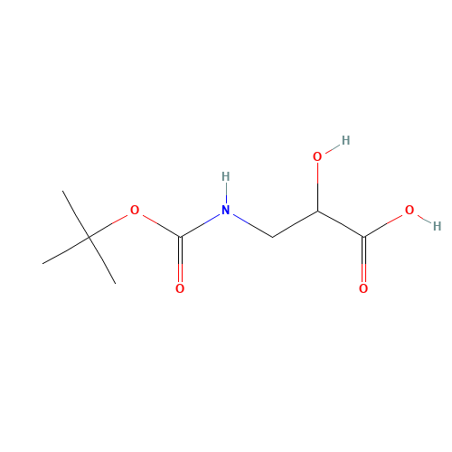 2-Hydroxy-3-({[(2-methyl-2-propanyl)oxy]carbonyl}amino)propanoic acid (CAS: 218916-64-4) - Related Chemical Product