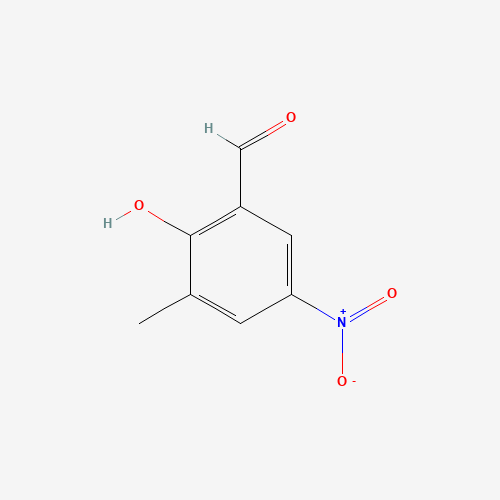 2-hydroxy-3-methyl-5-nitrobenzaldehyde (CAS: 68007-03-4) - Chemical Structure and Molecular Formula 