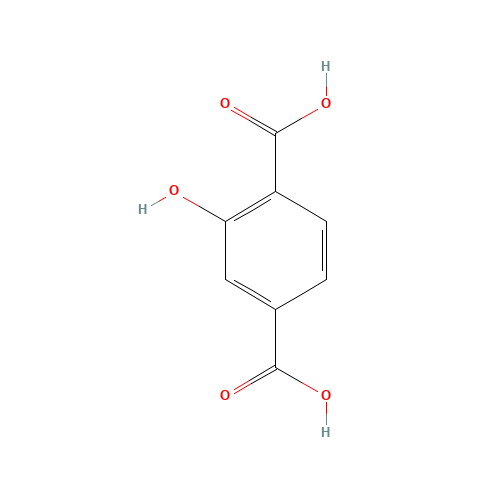 2-hydroxyterephthalic acid (CAS: 636-94-2) - Chemical Structure and Molecular Formula 