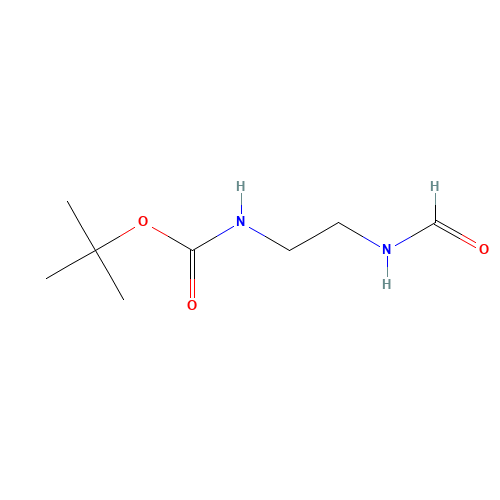 2-Methyl-2-propanyl (2-formamidoethyl)carbamate (CAS: 215254-90-3) - Chemical Structure and Molecular Formula 