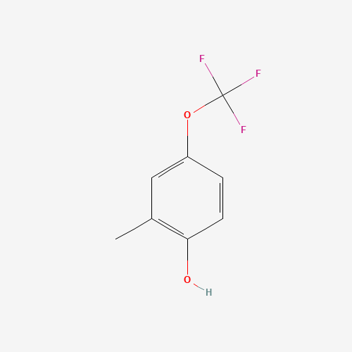 2-Methyl-4-(trifluoromethoxy)phenol (CAS: 129676-67-1) - Chemical Structure and Molecular Formula 