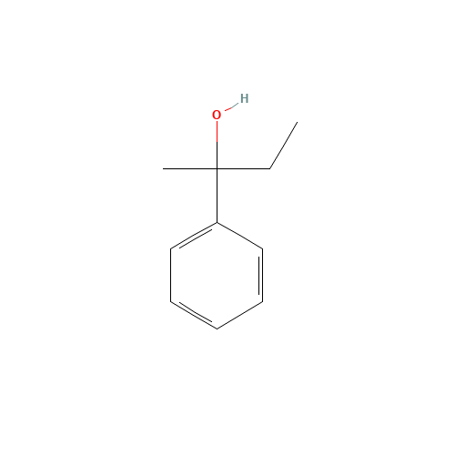 2-phenylbutan-2-ol (CAS: 1565-75-9) - Chemical Structure and Molecular Formula 