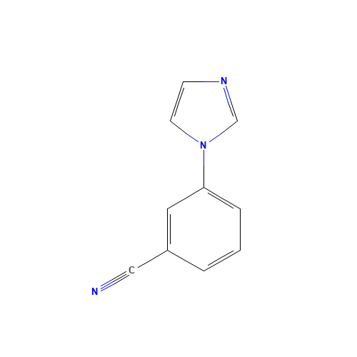 3-(1H-imidazol-1-yl)benzonitrile (CAS: 25699-85-8) - Chemical Structure and Molecular Formula 