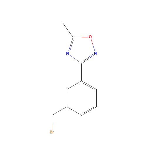 3-(3-(bromomethyl)phenyl)-5-methyl-1,2,4-oxadiazole (CAS: 253273-90-4) - Related Chemical Product