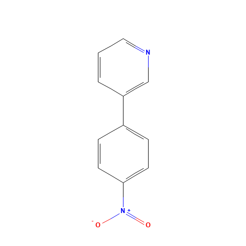 3-(4-nitrophenyl)pyridine (CAS: 4282-46-6) - Chemical Structure and Molecular Formula 
