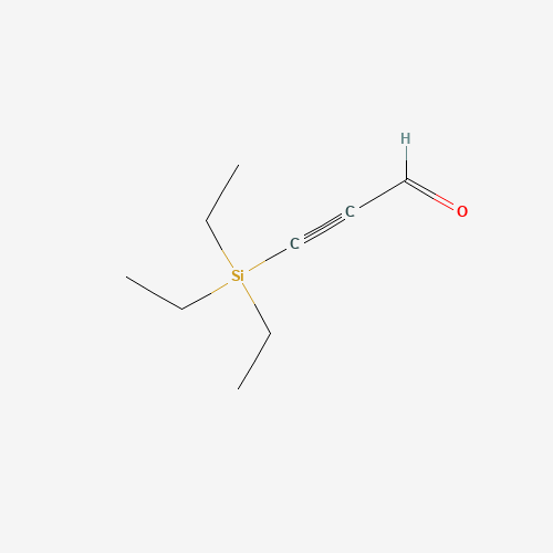 3-(Triethylsilyl)-2-propynal (CAS: 71572-60-6) - Chemical Structure and Molecular Formula 