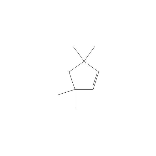 3,3,5,5-Tetramethylcyclopentene (CAS: 38667-10-6) - Chemical Structure and Molecular Formula 
