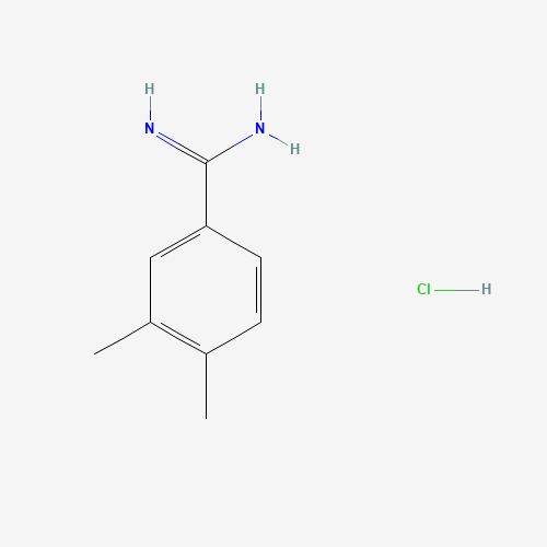 3,4-Dimethylbenzenecarboximidamide hydrochloride (CAS: 112072-09-0) - Chemical Structure and Molecular Formula 