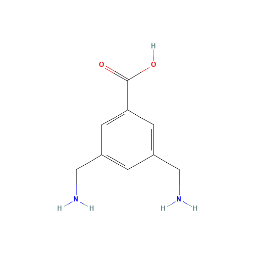 3,5-bis(aminomethyl)benzoic acid (CAS: 105995-43-5) - Chemical Structure and Molecular Formula 