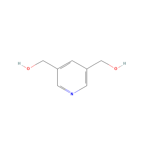 3,5-pyridinedimethanol (CAS: 21636-51-1) - Chemical Structure and Molecular Formula 