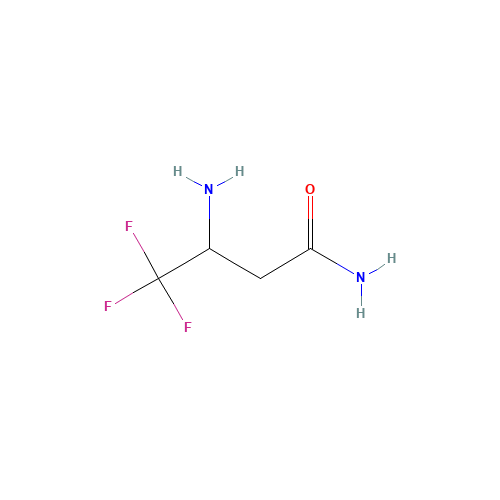 3-Amino-4,4,4-trifluorobutanamide (CAS: 453-32-7) - Chemical Structure and Molecular Formula 