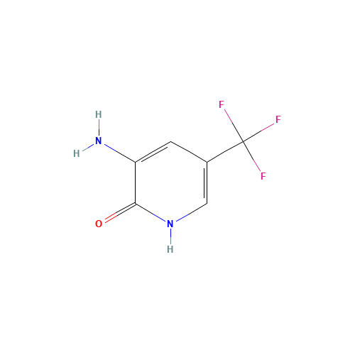 3-amino-5-(trifluoromethyl)pyridin-2(1H)-one (CAS: 90778-25-9) - Chemical Structure and Molecular Formula 
