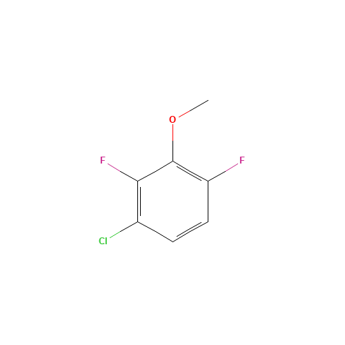 3-Chloro-2,6-difluoroanisole (CAS: 261762-38-3) - Chemical Structure and Molecular Formula 