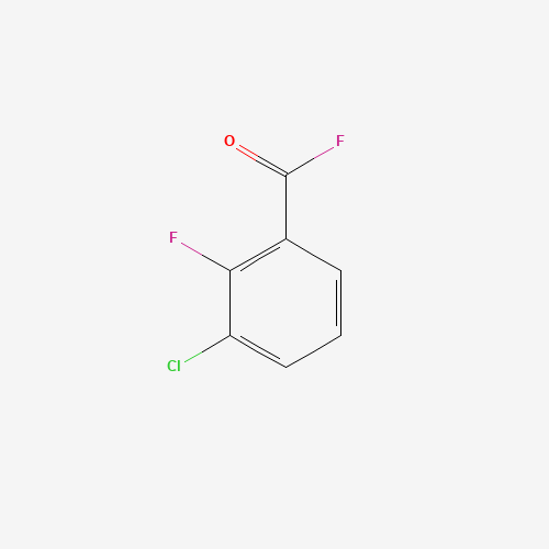 3-Chloro-2-fluorobenzoyl fluoride (CAS: 85345-74-0) - Chemical Structure and Molecular Formula 