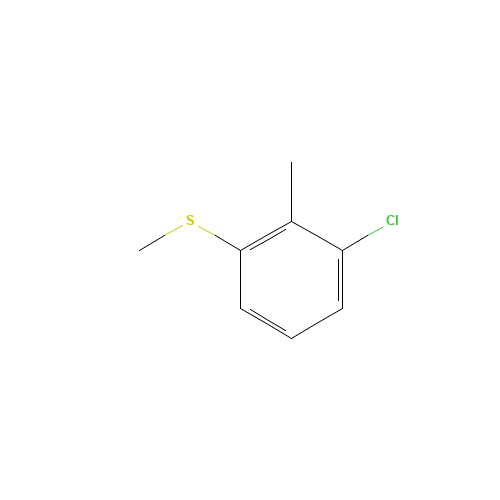 3-chloro-2-methylphenyl methyl sulfide (CAS: 82961-52-2) - Chemical Structure and Molecular Formula 