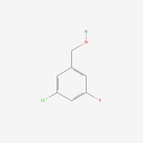 3-Chloro-5-fluorobenzyl alcohol (CAS: 79944-64-2) - Chemical Structure and Molecular Formula 