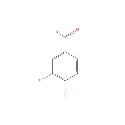 3-Fluoro-4-iodobenzaldehyde (CAS: 1003709-57-6) - Chemical Structure and Molecular Formula 