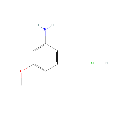 3-Methoxyaniline hydrochloride (CAS: 27191-09-9) - Chemical Structure and Molecular Formula 