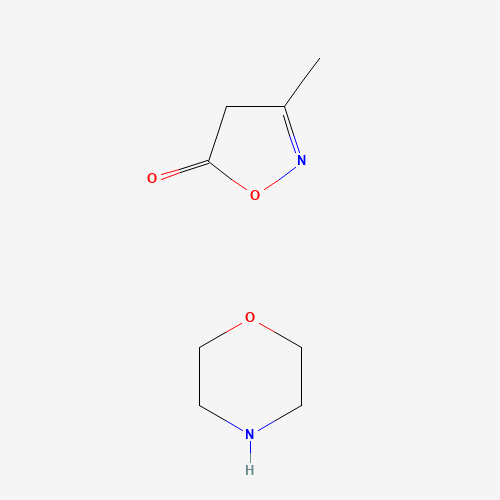 3-Methyl-1,2-oxazol-5(4H)-one - morpholine (CAS: 67823-26-1) - Chemical Structure and Molecular Formula 