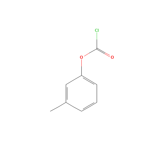 3-Methylphenyl carbonochloridate (CAS: 29430-39-5) - Chemical Structure and Molecular Formula 