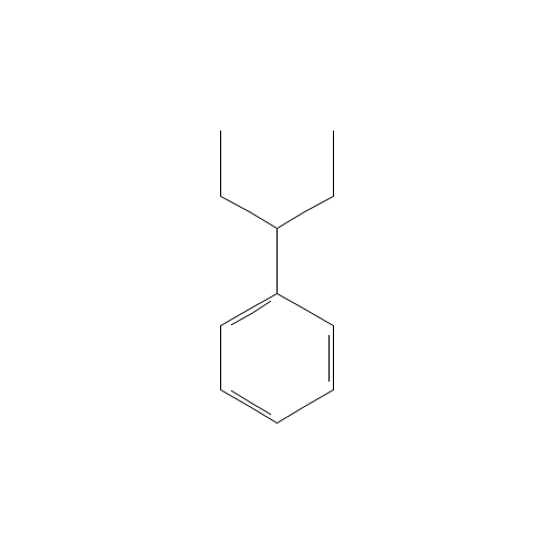 3-Phenylpentane (CAS: 1196-58-3) - Chemical Structure and Molecular Formula 