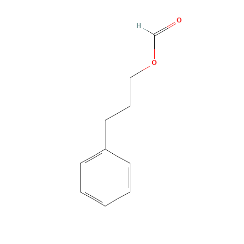 3-Phenylpropyl formate (CAS: 104-64-3) - Chemical Structure and Molecular Formula 