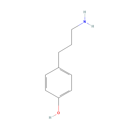 4-(3-Aminopropyl)phenol (CAS: 57400-89-2) - Chemical Structure and Molecular Formula 