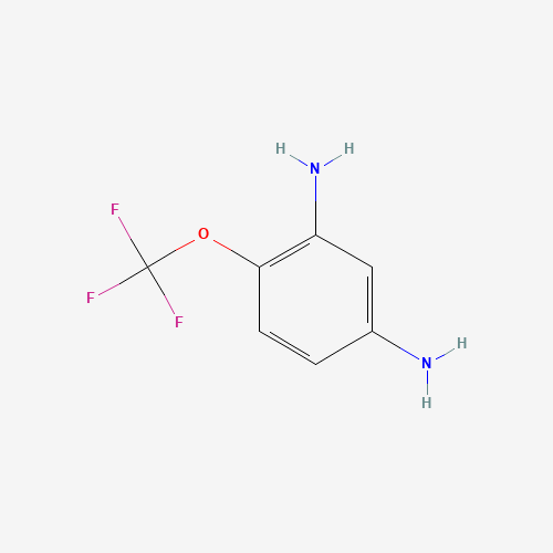 4-(Trifluoromethoxy)-1,3-benzenediamine (CAS: 873055-90-4) - Chemical Structure and Molecular Formula 