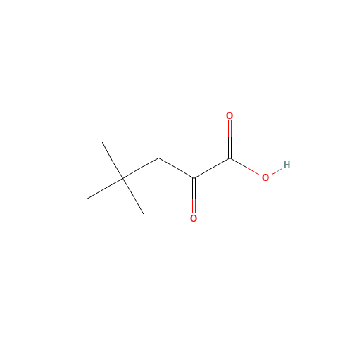 4,4-Dimethyl-2-oxopentanoic acid (CAS: 34906-87-1) - Chemical Structure and Molecular Formula 