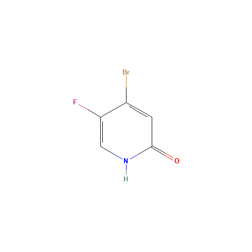 4-Bromo-5-fluoropyridin-2-ol (CAS: 884495-01-6) - Chemical Structure and Molecular Formula 