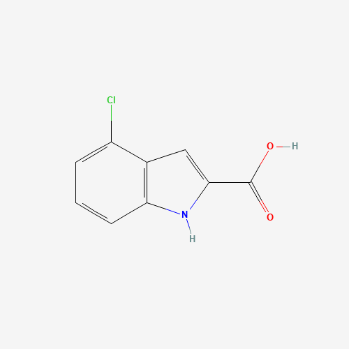 4-Chloro-1H-indole-2-carboxylic acid (CAS: 24621-73-6) - Chemical Structure and Molecular Formula 