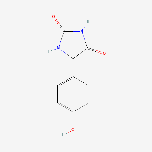 4-Hydroxyphenyl hydantoin (CAS: 54832-24-5) - Chemical Structure and Molecular Formula 
