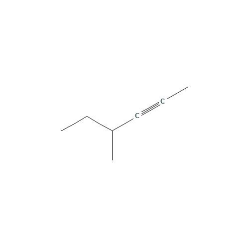 4-Methyl-2-hexyne (CAS: 20198-49-6) - Chemical Structure and Molecular Formula 