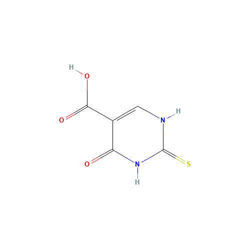 4-Oxo-2-thioxo-1,2,3,4-tetrahydropyrimidine-5-carboxylic acid (CAS: 23945-50-8) - Chemical Structure and Molecular Formula 