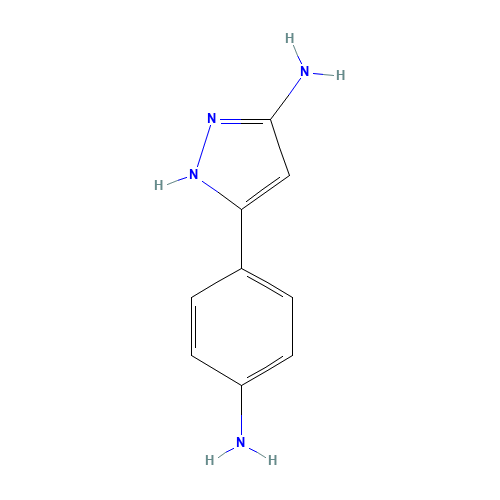 5-(4-Aminophenyl)-2H-pyrazol-3-ylamine (CAS: 60706-60-7) - Related Chemical Product