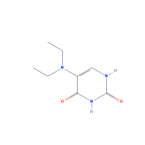 5-(Diethylamino)uracil (CAS: 55476-36-3) - Chemical Structure and Molecular Formula 